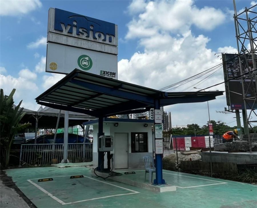 Stesen pengecasan Vision Motorsport Sdn Bhd