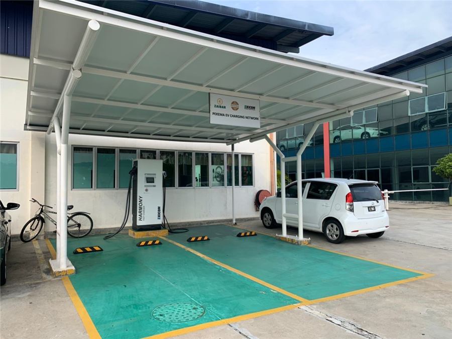 Stesen pengecasan Zaibar Automobile Industries Sdn Bhd